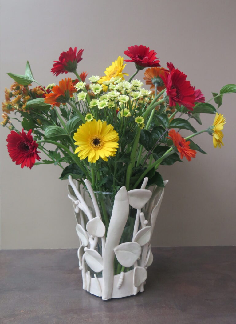 Bloemenvaas in gebruik